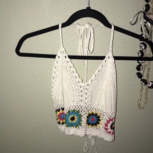 Flower crop top